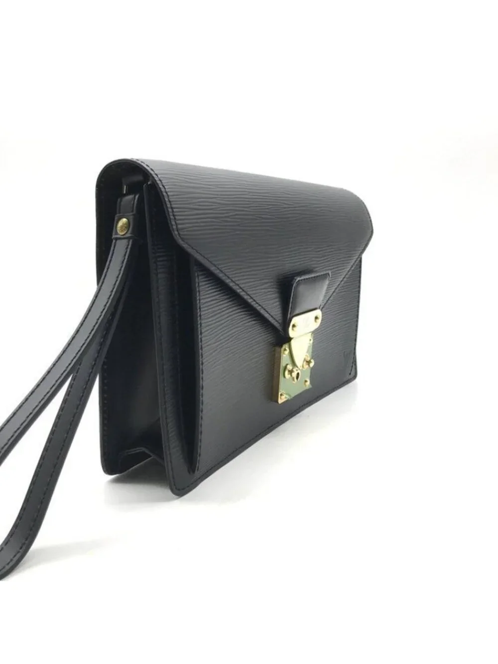 Louis Vuitton Epi Sellier Dragonne Second Hand Bag Black Bag